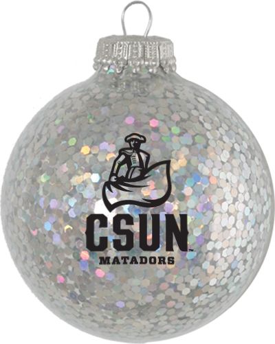 California State University at Northridge Matadors Sparkle Ornament Ball