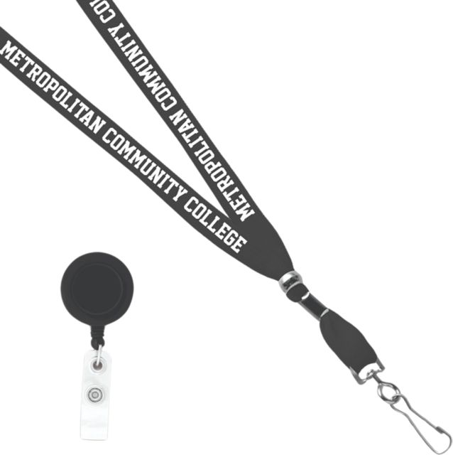 Metropolitan Community College Card Clamp Lanyard