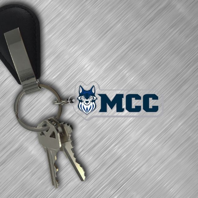 Metropolitan Community College Wolves Keychain