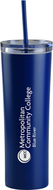 Metropolitan Community College 16 oz. Tumbler with Straw