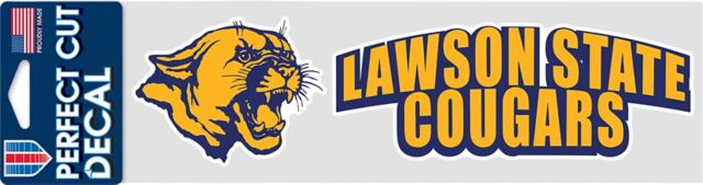 Lawson State Community College 3'' x 10'' Perfect Cut Decal