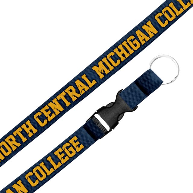 North Central Michigan College .75 Woven Lanyard
