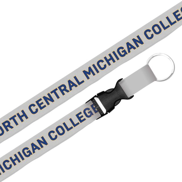 North Central Michigan College Lanyard with Buckle