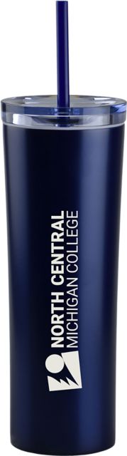 North Central Michigan College 16 oz. Tumbler with Straw