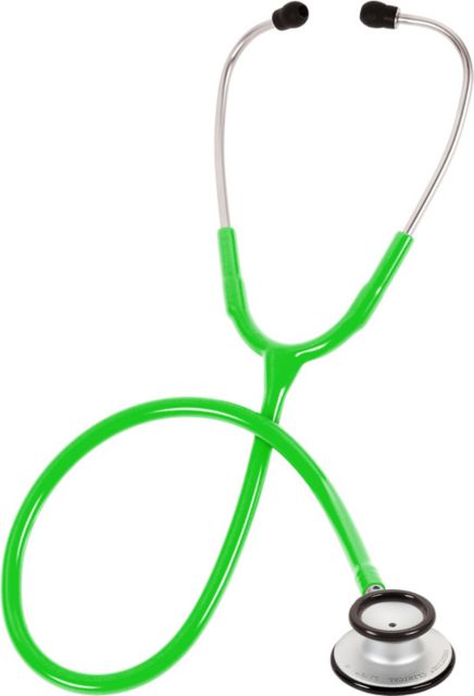 CLINICAL LITE STETHOSCOPE IN 2 PIECE BOX-NEON GREEN
