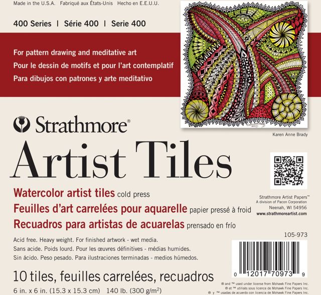 ARTIST TILES WATRCOLOR PAD 6X6 10 SHEETS