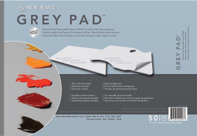 GREY PAPER PALETTE RECTANGLE 11X16