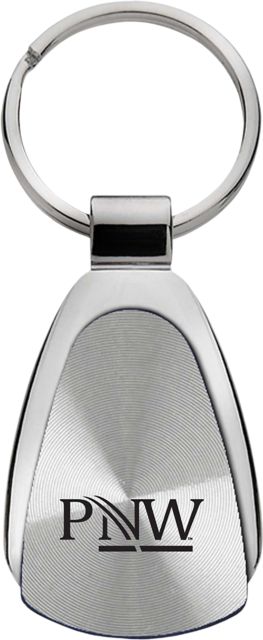 Purdue University Northwest Teardrop Keychain