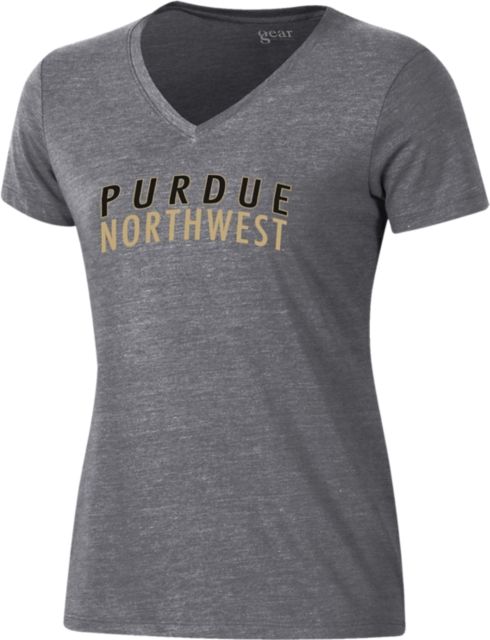 Purdue University Northwest Women's Tri-Blend V-Neck Short Sleeve T-Shirt