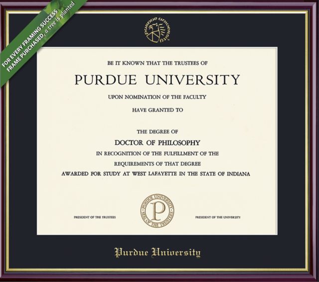 Purdue University Northwest 8.5'' x 11'' Value Price Academic Diploma Frame