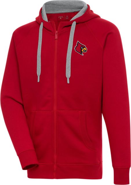 University of Louisville Victory Full Zip Hood | Antigua | Dark Red | 3XLarge