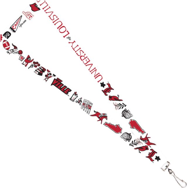 University of Louisville Julia Gash 3/4'' Satin Lanyard