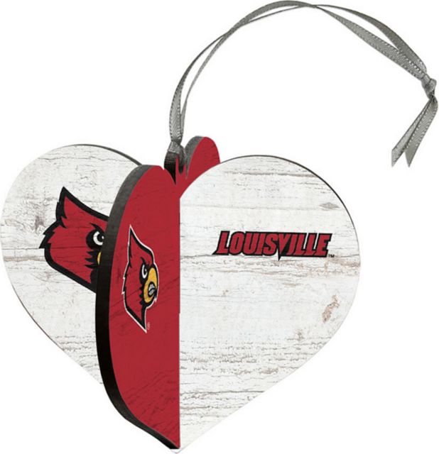 University of Louisville 3D Heart Ornament