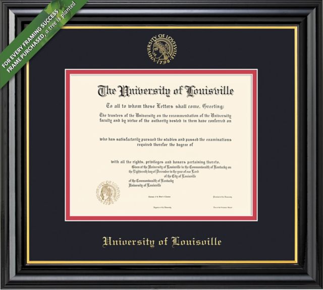 University of Louisville Diploma Frame