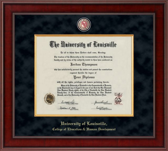 University of Louisville diploma frame campus photo certificate framin