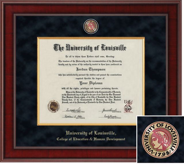 Church Hill Classics Presidential Diploma Frame. College of Education & Human Development - ONLINE ONLY