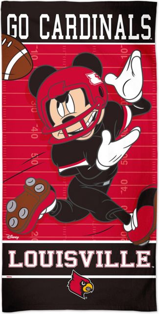 University Of Louisville 30''X60'' Beach Towel -Mikcey Mouse - ONLINE ONLY