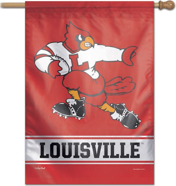 University Of Louisville 28''X40'' Vertical Flag-Vault  - ONLINE ONLY