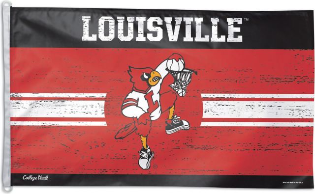 University Of Louisville 3'X5' Deluxe Flag-Vault  - ONLINE ONLY