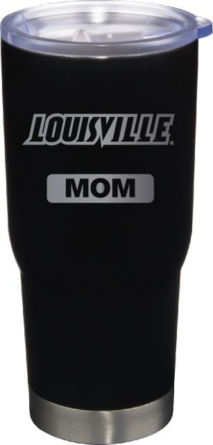 22 oz Matte Black Stainless Steel Tumbler Mom