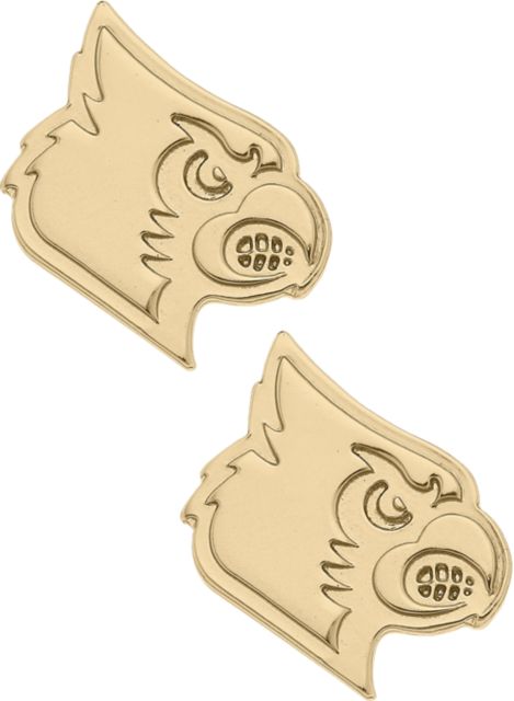 University of Louisville Gold Stud Earrings