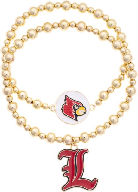 University of Louisville Ball Bead Bracelet