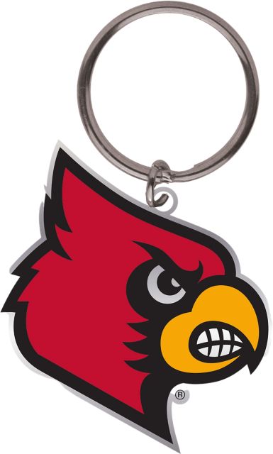 Louisville Cardinals Keychain- Belted Ribbon (#39817 / 12 pack