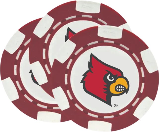 University of Louisville Chip Ball Marker 3 Pack