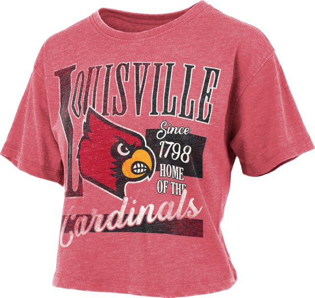 University of Louisville Cardinals Women's Crop Short Sleeve T-Shirt