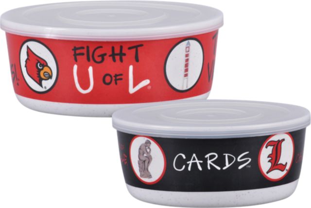 University of Louisville 2 Piece Storage Bowls