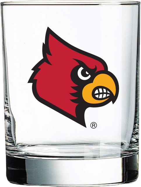 University of Louisville Double Old Fashioned 14 oz. Glass