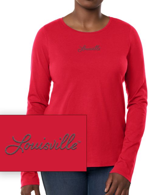 University of Louisville Women's Chainstitch Long Sleeve T-Shirt