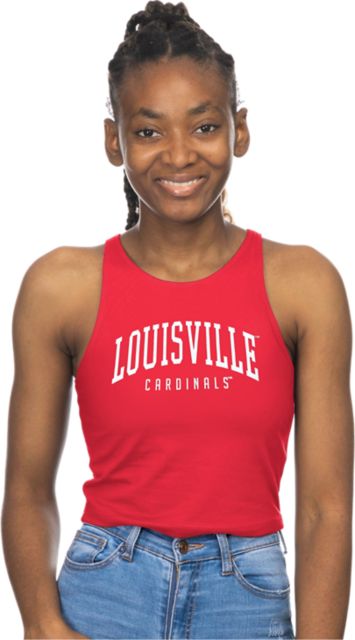 ZooZatz Women's University of Louisville Crop Muscle Tank Top