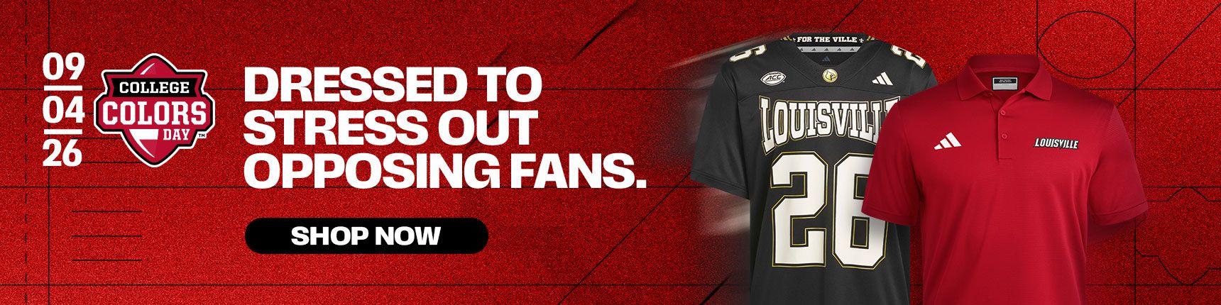Dressed to stress out opposing fans.