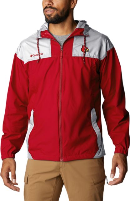 UofL Red Windbreaker Jacket, XL Rain Coat, University Louisville