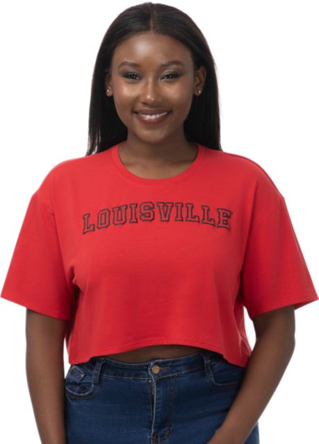 University of Louisville Women's Boxy Crop Short Sleeve T-Shirt