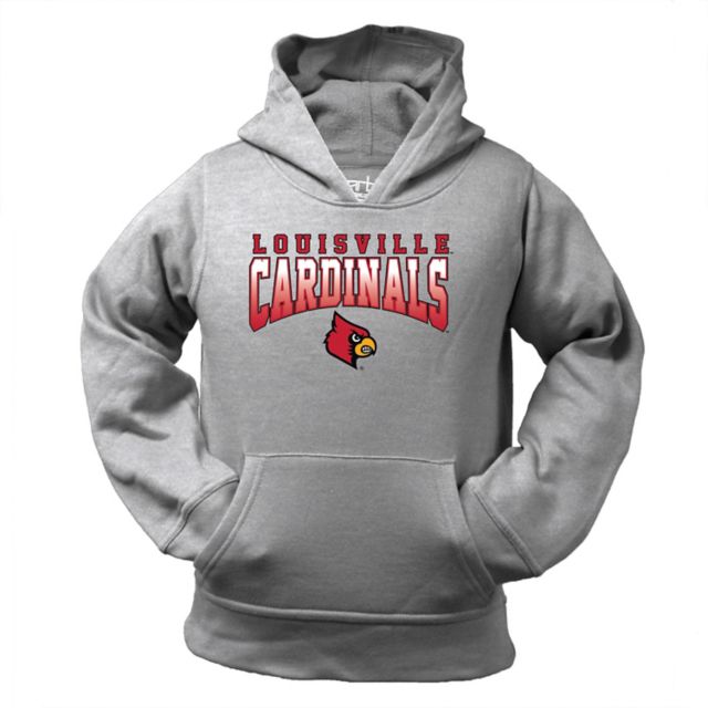 Louisville Cardinals Champion Alumni Logo Pullover Hoodie - Gray