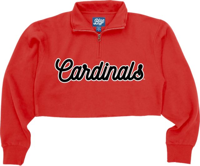PF University of Louisville Rugby Women's Cropped Hoodie Storm / M