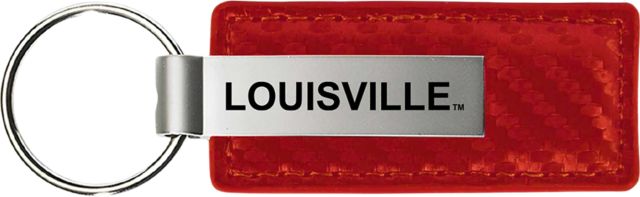 NCAA University of Louisville Carabineer Key Chain, Red, One Size