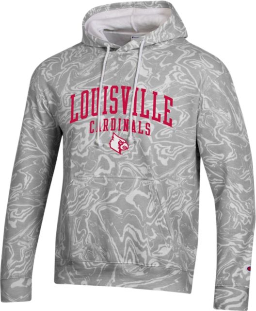 University Of Louisville UL Black Hoodie Sweatshirt Size Medium