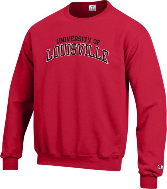 University of Louisville Crewneck Sweatshirt | Champion | Scarlet Red | Small