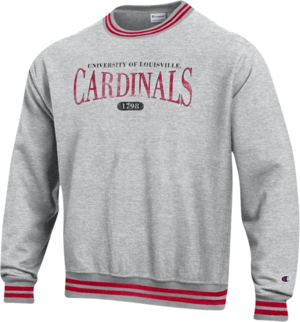 Vintage University of Louisville Cardinals White Crewneck