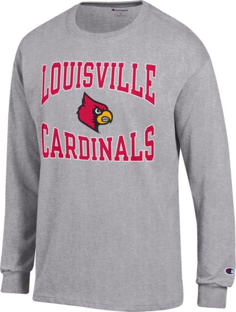 University of Louisville Cardinals Long Sleeve T-Shirt | Champion Products | Scarlet Red | 3XLarge