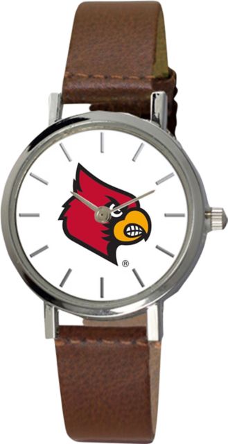 University of Louisville 28 mm Ladies Leather Watch