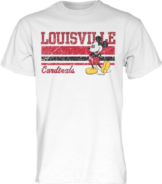 University of Louisville Cardinals Disney Short Sleeve T-Shirt | Blue 84 | White | 2XLarge