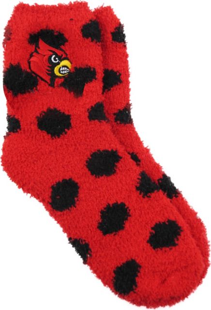 University of Louisville Women's Plush Socks | ZooZatz | One Size