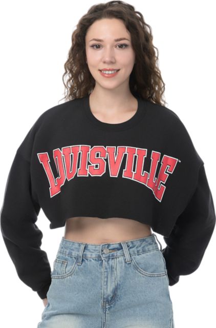 University of Louisville Women's Crop Crewneck Sweatshirt