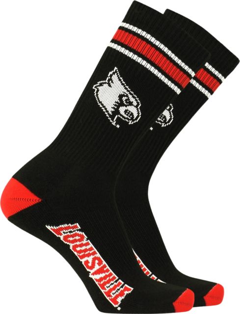 University of Louisville Cardinals Crew Socks