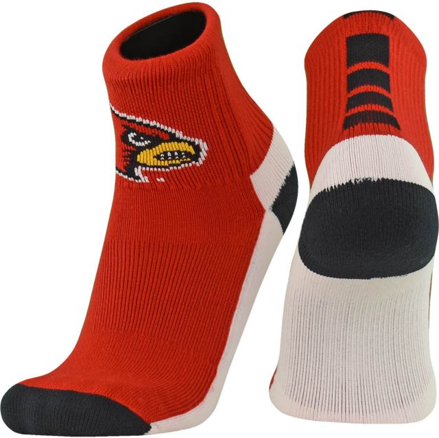 University of Louisville Cardinals Quarter Cut Socks