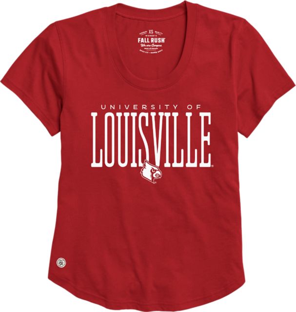 University of Louisville Cardinals Women's V-Neck Short Sleeve T-Shirt:  University of Louisville